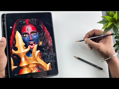 Kali Mata Drawing , Diwali Drawing , Kali Puja Drawing , Outline Tutorial 😍