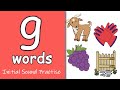 Identifying Sounds and Words Starting with 'G'