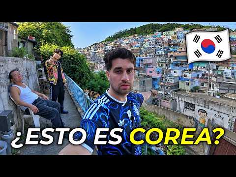 Exploro las FAVELAS en COREA DEL SUR 🇰🇷 Qué tan Picantes Son? | Gamcheon, Busan.