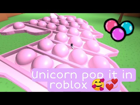 unicorn pop it fidget toy in Roblox