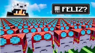 El HAPPY GHAST conoce a los aldeanos… y pasó lo peor | Historia dentro de Minecraft