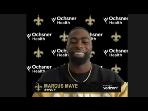 Free Agent Safety Marcus Maye 1st Interview w/ New Orleans Saints video clip