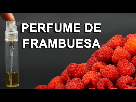 Haciendo perfume de frambuesa