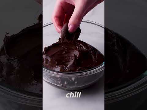 2 Ingredient chocolate truffle recipe #shorts