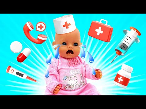 Игры в больничку –У куклы Беби Анабель болят уши – Видео для девочек с Baby Born