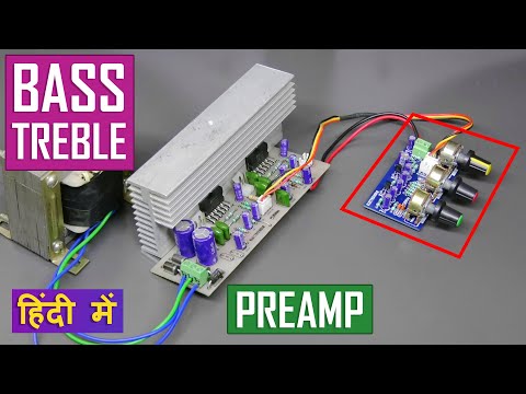 Bass, Treble & Volume Control Board Preamp with Transistors for Audio Amplifier Hindi ELECTROINDIA