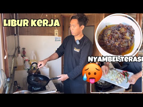 LIBUR KERJA MASAK SAMBEL TERASI ANDALAN ‼️ bajidot tki Jepang