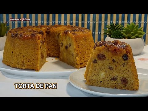 TORTA DE PAN Cargada de sabor y muy fácil de preparar para las fiestas es fantástica