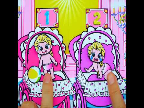 Paper Dolls Dress Up - Twins Daughter Angels Dress - DIY Dresses Handmade #shorts