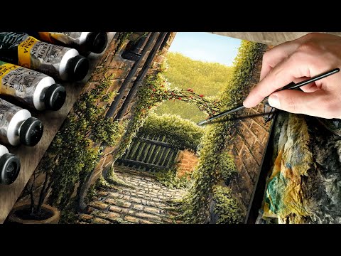 Painting a Secret Rose Archway Over a Scenic Street | Paint With Ryan