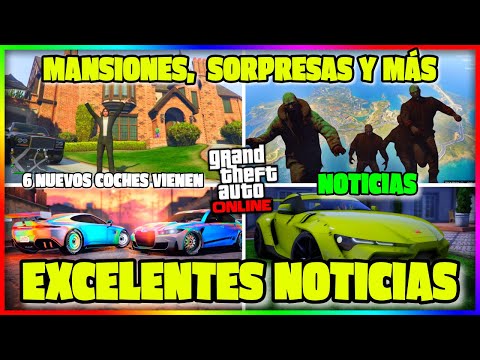 NOTICIAS GTA5 ONLINE! DLC de MANSIONES! 6 NUEVOS COCHES LLEGAN! NUEVOS CAMBIOS y MUCHO MÁS!