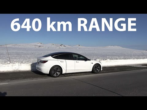 Tesla Model 3 LR Sunday driving on Norwegian highways