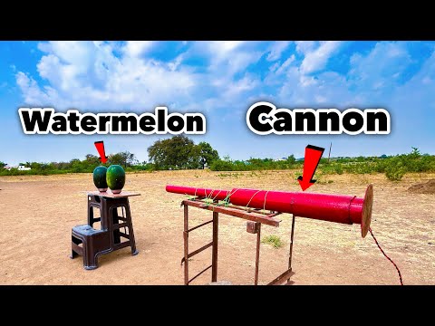 Watermelon VS potato Cannon | क्या watermelon बचेगा।