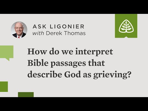 How do we interpret Bible passages that describe God as grieving?