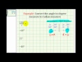 Converting Angles from Degrees to Radians