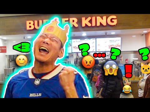 SINGING the Whopper Whopper Song at Burger King 👑 #shorts #burgerking #whopper #bk