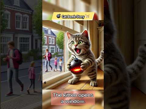 😿💣 Cat Bomb Story 🐈 #cat #kitten #shorts