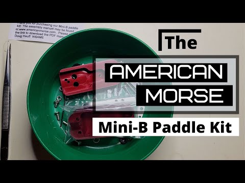 Morse Code Paddle Kit Build - American Morse Mini-B Miniature Single Lever Paddle