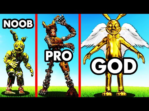 Upgrading NOOB SPRINGTRAP Into GOD In GTA 5 (FNAF)