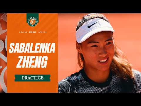 Aryna Sabalenka and Qinwen Zheng amazing practice points | Roland-Garros 2026