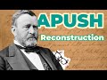 Civil War and Reconstruction Concepts