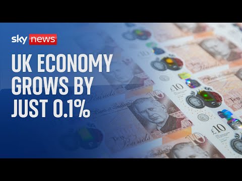 The UK economy grew by 0.1% between July and September