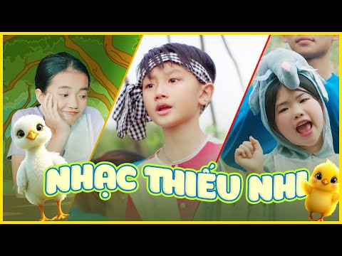BA BÀ ĐI BÁN LỢN CON, CHỊ ONG NÂU VÀ EM BÉ 🌈 Nhạc Thiếu Nhi Mầm Chồi Lá - Nhạc Thiếu Nhi Sôi Động
