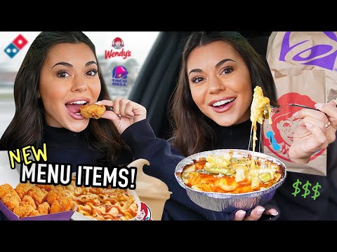 TRYING *VIRAL* New Fast Food Items! 🤯🍔 Are They Worth the Hype?