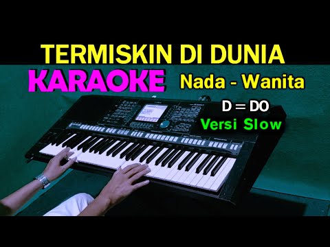 TERMISKIN DIDUNIA – Hamdan Att | KARAOKE Nada Wanita || POP SLOW