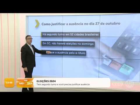 Tem segundo turno e você precisa justificar ausência | Roberto Azevedo