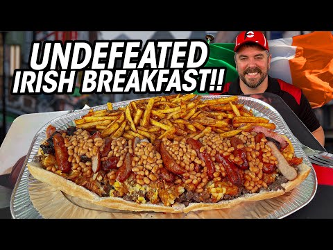 Nobody Had Eaten Half!! Pip's Undefeated Irish Breakfast Roll Sandwich Challenge in Dublin!!