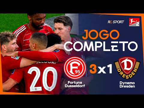 FORTUNA DUSSELDORF x DYNAMO DRESDEN | JOGO COMPLETO COM IMAGENS | BUNDESLIGA 2