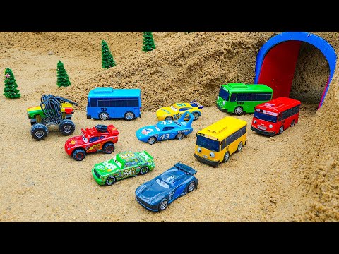 Find and rescue excavator trucks and cement trucks | Funny stories police car #1