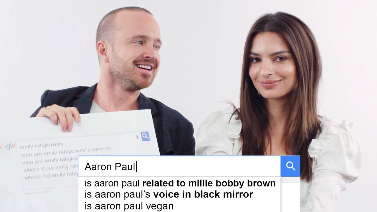 Aaron Paul & Emily Ratajkowski Answer the Web's Most Searched Questions