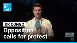 YouTube video thumbnail: DR Congo Opposition Calls for Protest Against Tshisekedi Running for 3rd Term