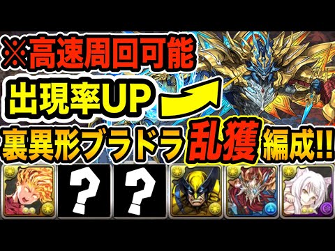 ブラドラ乱獲！遭遇率がアップするキャプテン翼編成で裏異形を高速周回！【パズドラ】