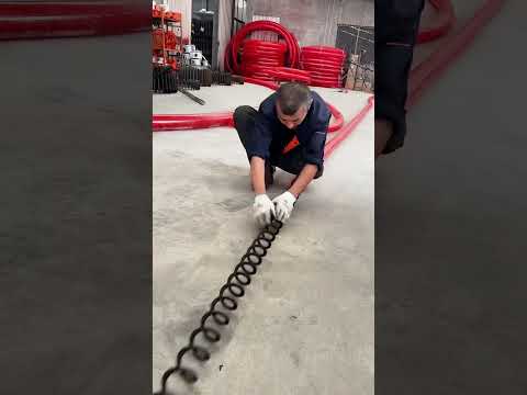 Suction twisted pipe installation process- Goodtools and machinery make work easy