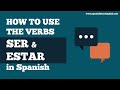 Conjugating SER and ESTAR in Spanish