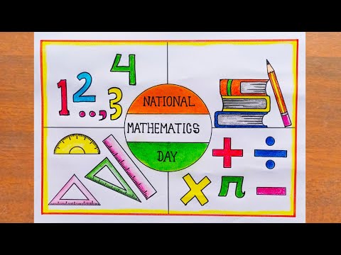 National Mathematics Day Drawing / National Mathematics Day Poster Drawing Easy Step By Step