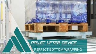 PALLET LIFTER FOR TOP BOTTOM WRAPPING