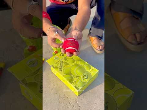 UNBOXING Nivia Hard Tennis Cricket Ball #cricket #shorts #unboxing