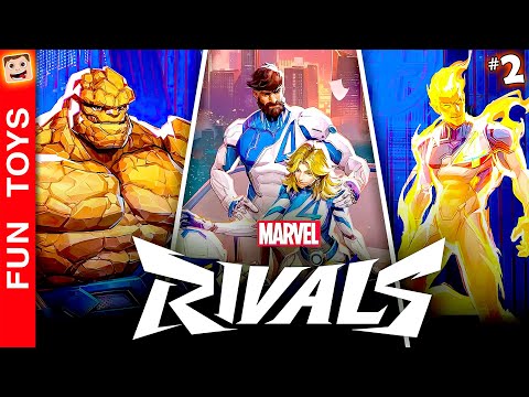 RIVALS #2 - Jogando com o QUARTETO FANTÁSTICO! Jogo estilo OVERWATCH mas c/ Heróis dos Quadrinhos!!!