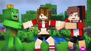 MAIZEN : JJ and JJ Sister Getting GIRLFRIEND/Aphmau  ? - Minecraft Sad Animation JJ & Mikey