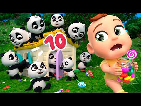 Count to 10 with Pandas - Baby songs - Nursery Rhymes & Kids Songs