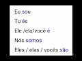 Exploring the Verb To Be in European Portuguese