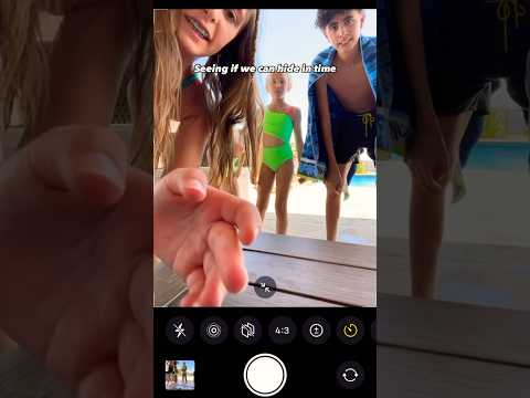 Click + Hide! 📸 5 Second Self-Timer Challenge 🕐🫣 #challenge #trend #shortsvideo