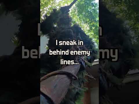 Sneaky Airsoft Ghillie Mingles With Enemy Players