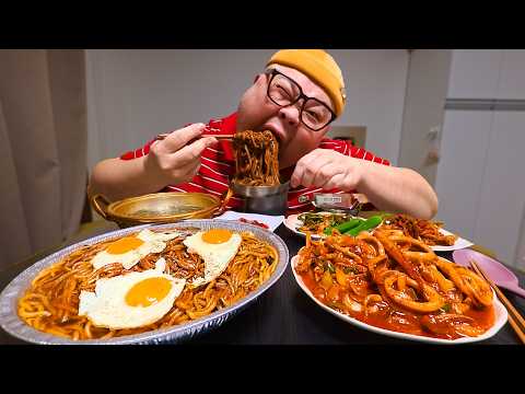 더고아재! 마트직원분이 강추하심 ㅋㅋㅋㅋㅋ 대왕쟁반짜장 🇰🇷│Jumbo-Jaenban-Jjajang Mukbang Eatingshow