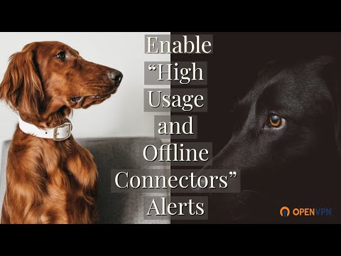 Enable High Usage and Offline Connectors Alerts
