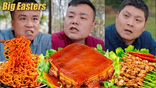 Today, ​​Pumpkin is doing the dishes​​!|Eating Spicy Food and Funny Pranks| Funny Mukbang